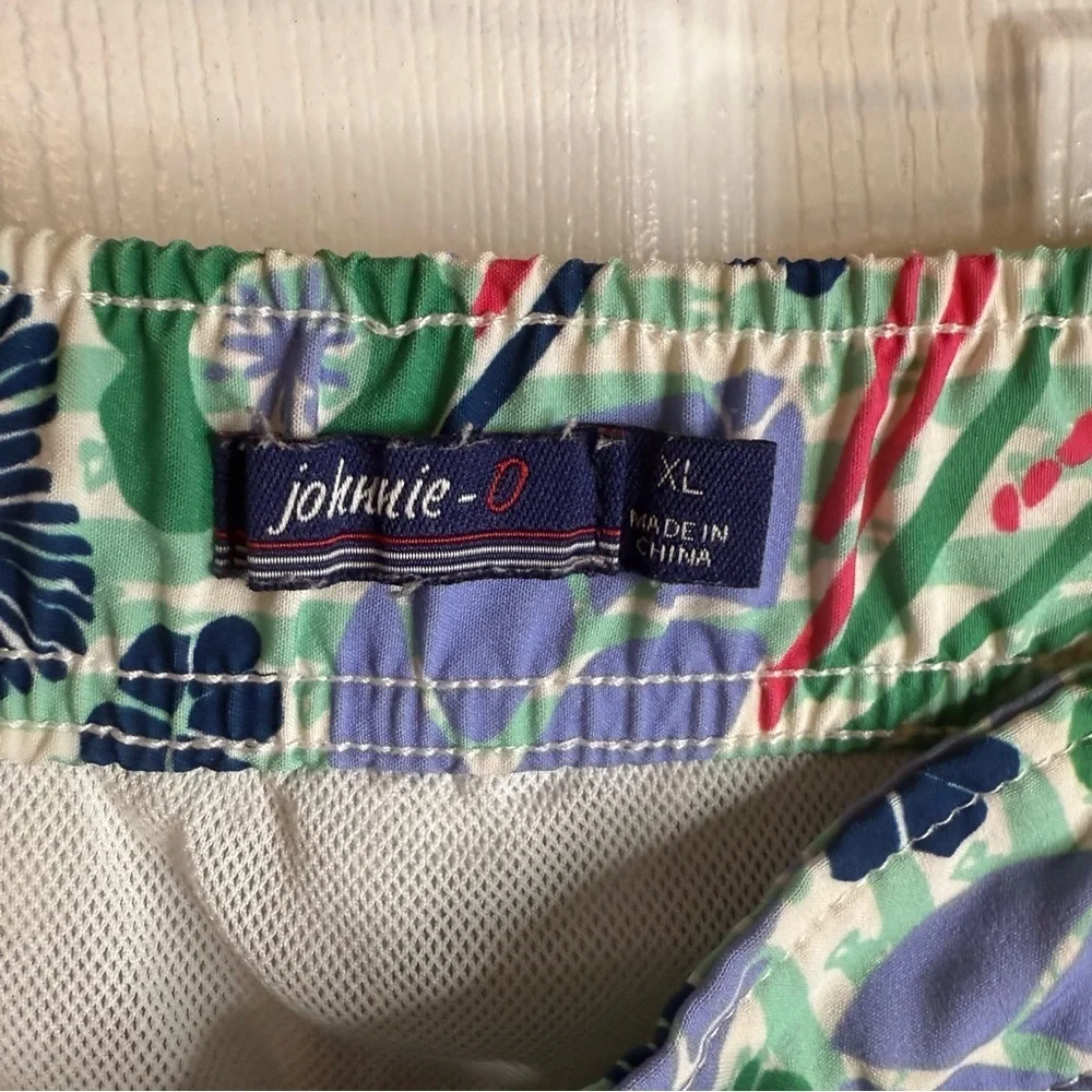 johnnie-O Multicolor Floral Men's Swim Shorts Trunks Size XL GUC